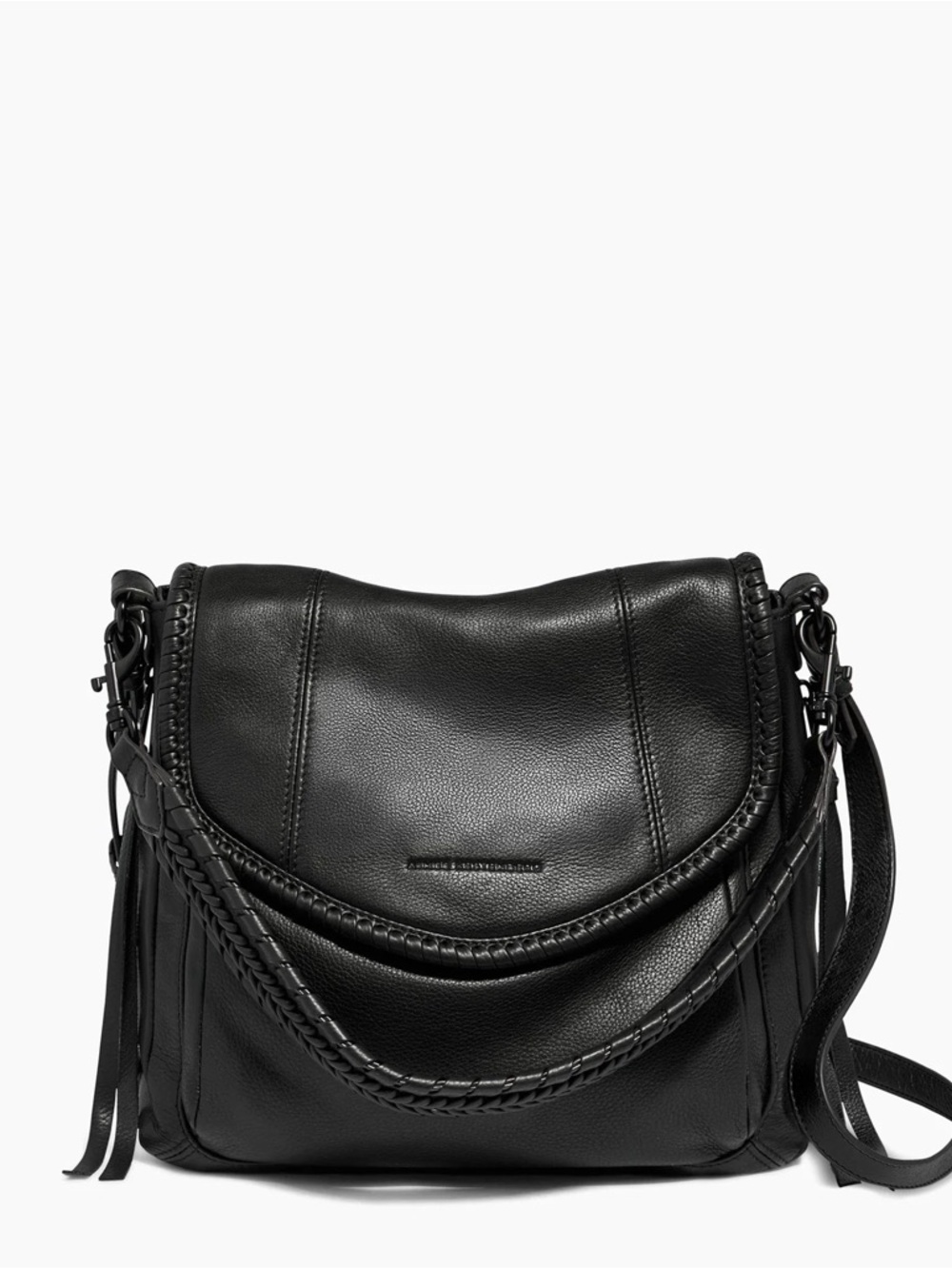 Aimee Kestenberg All For Love Convertible Shoulder new nvr worn black leather!